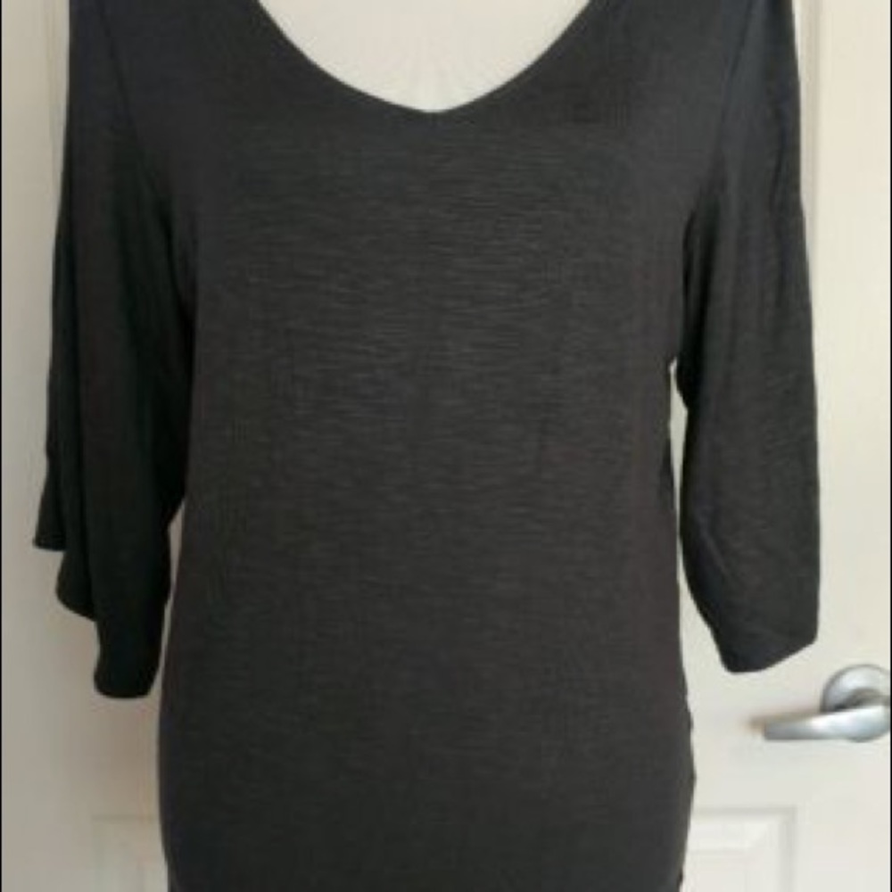 Anthropologie 3/4 sleeve v-neck top